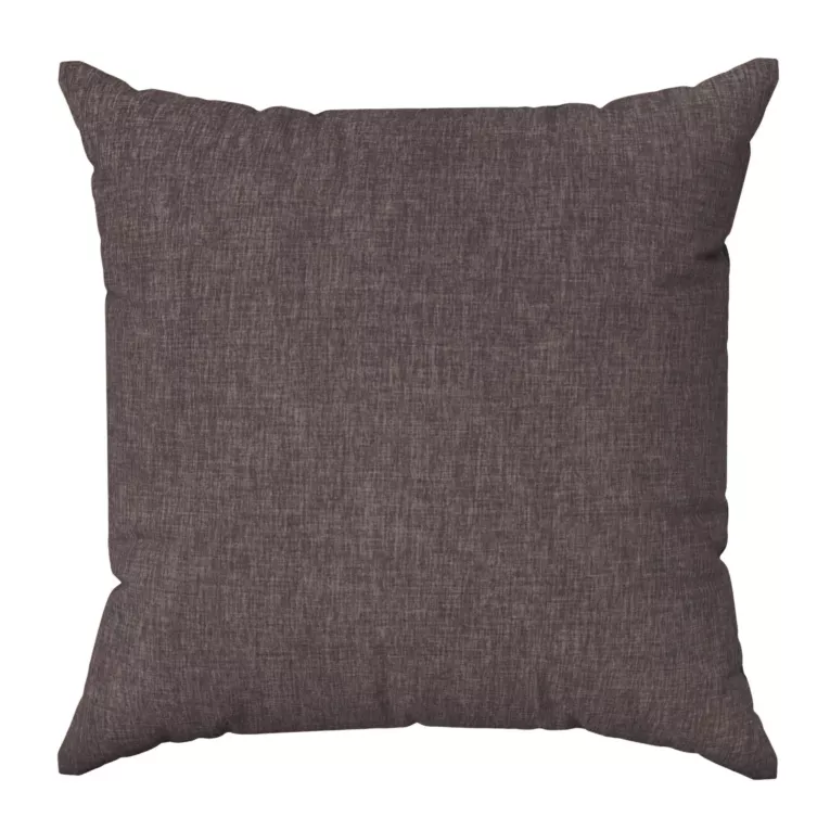 Poszewka szyta popielata z tkaniny zaciemniającej typu dimout o naturalnym splocie, z efektem melanżu