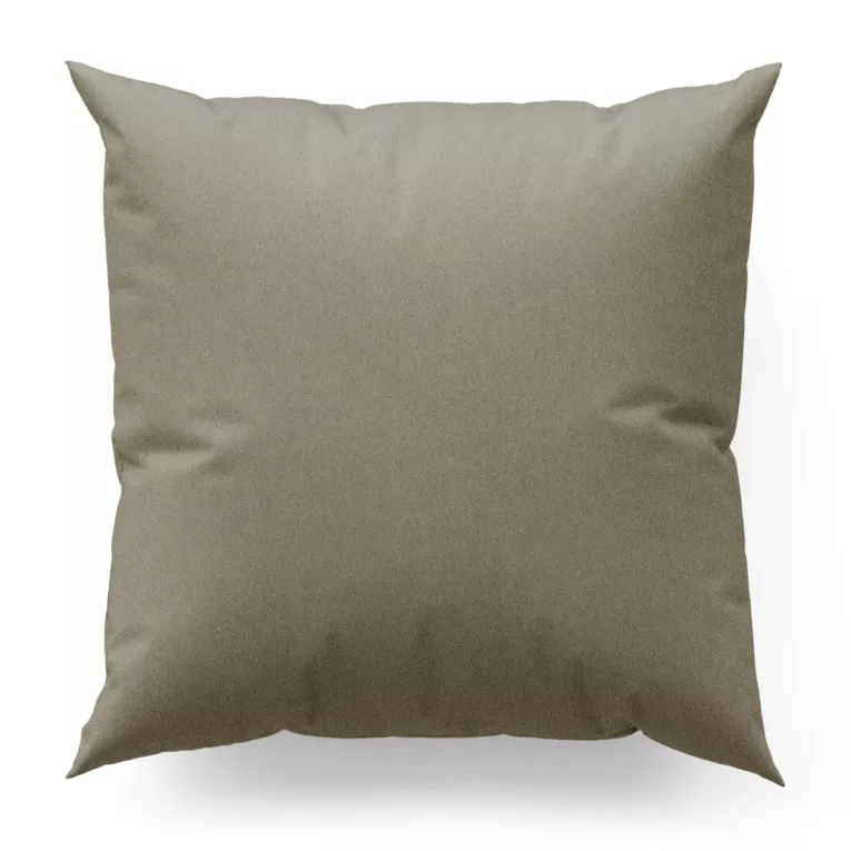 Poszewka szyta brązowa z gładkiej zaciemniającej tkaniny typu dimout