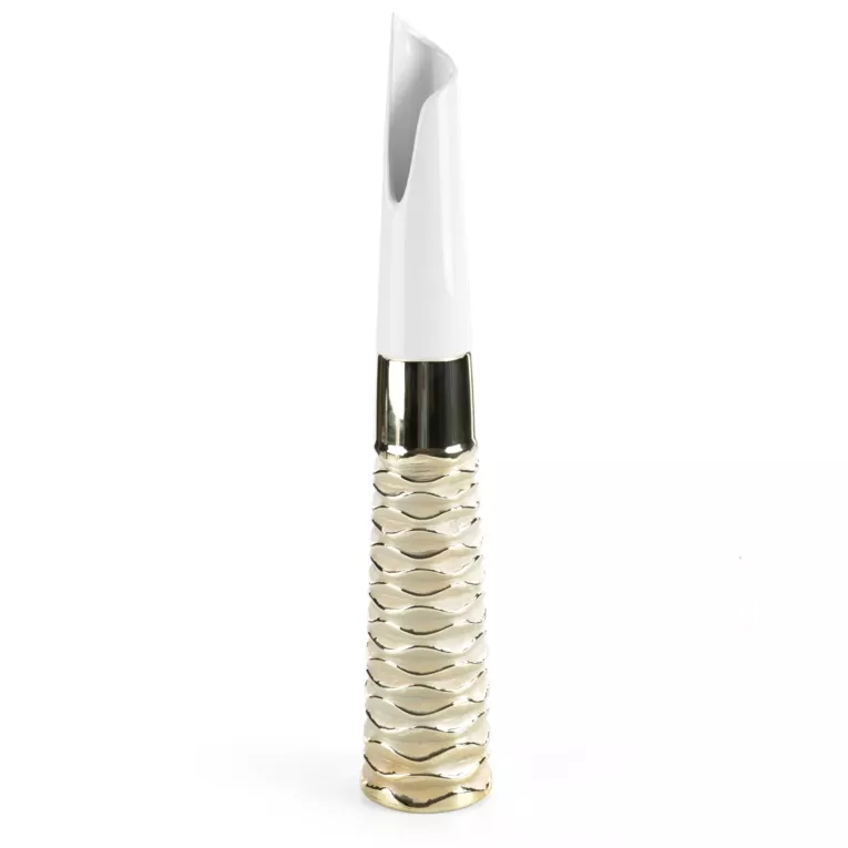 Wazon dekoracyjny DOLY  o błyszczącej powierzchni Eurofirany