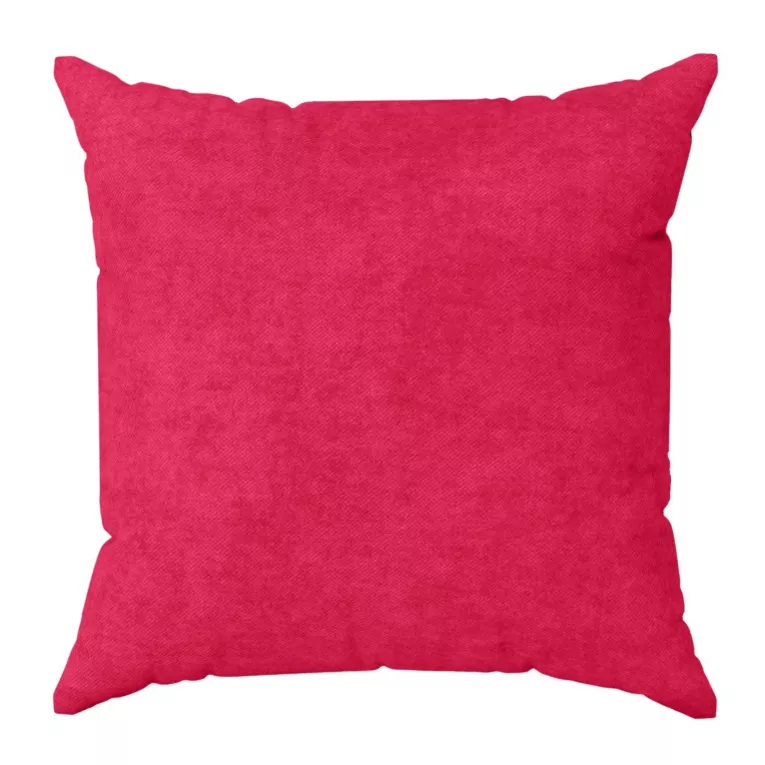 Poszewka szyta DORA - HIT amarantowa z miękkiej tkaniny o welurowej strukturze