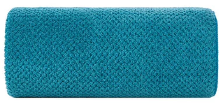 Ręcznik kąpielowy 70x140 cm szybkoschnący z mikrofibry kolor turkusowy o strukturze ryżowej 280 g/m2 ZOE 1 Eurofirany