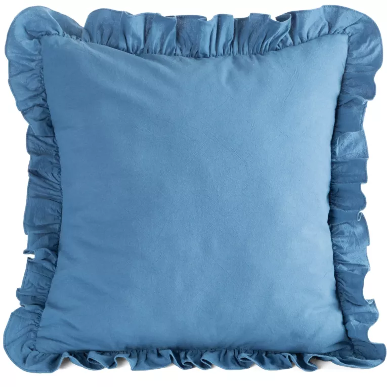 Poszewka na poduszkę 45x45 cm bawełniana z ozdobną falbanką Eurofirany