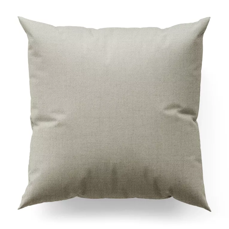 Poszewka na wymiar naturalna z tkaniny z jodełkowym wzorem geometrycznym