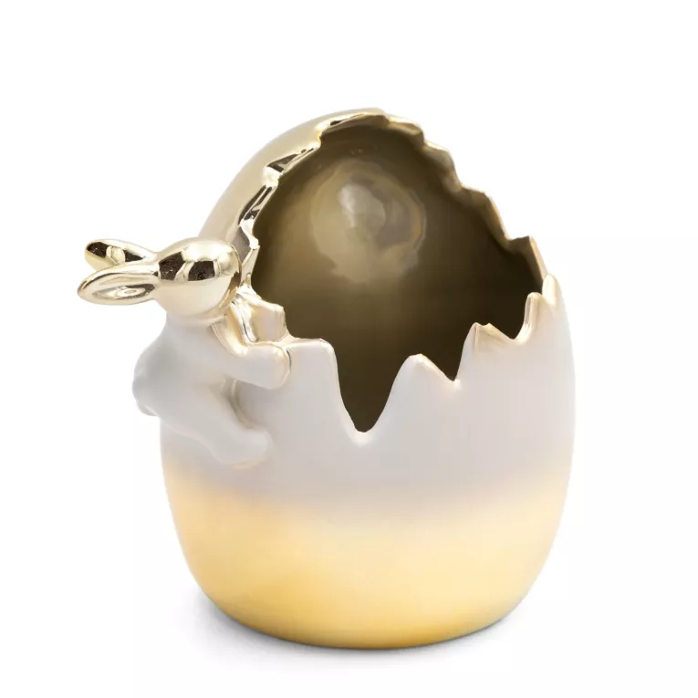 Miseczka dekoracyjna wielkanocna z glinki ceramicznej i efektem ombre Eurofirany