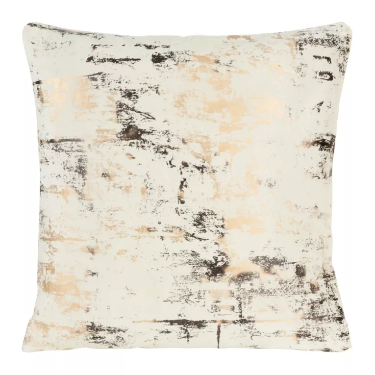 Poszewka dekoracyjna TONIA z welwetu ze złotą przecierką Eurofirany