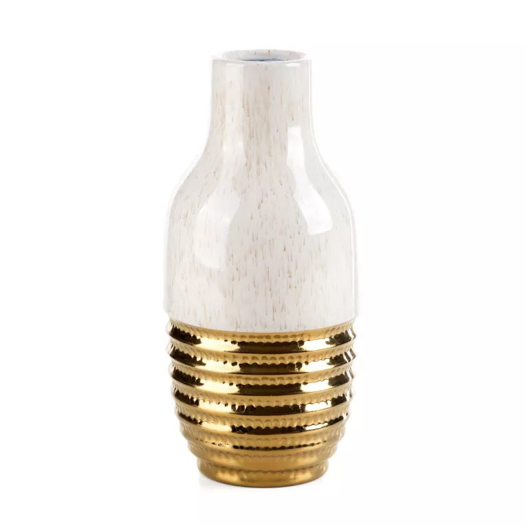 Wazon dekoracyjny ARI ze złotymi akcentami Eurofirany