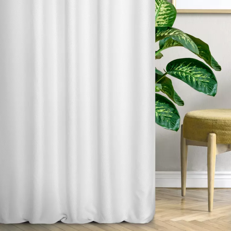 Zasłona szyta na taśmie fala naturalna tkanina zaciemniająca, strukturalna typu dimout