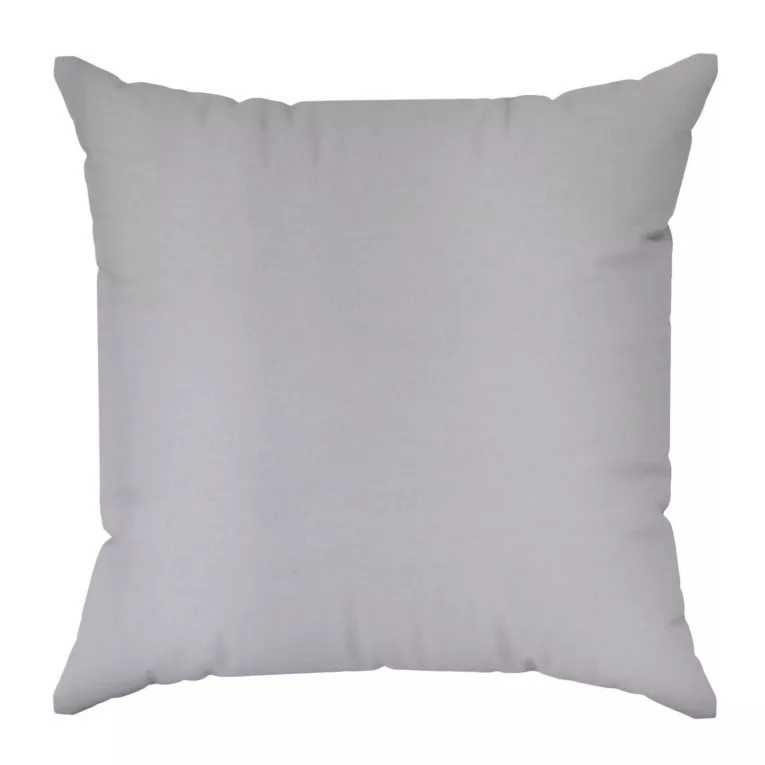 Poszewka szyta jasnoszara o naturalnym, gęstym splocie w stylu eko