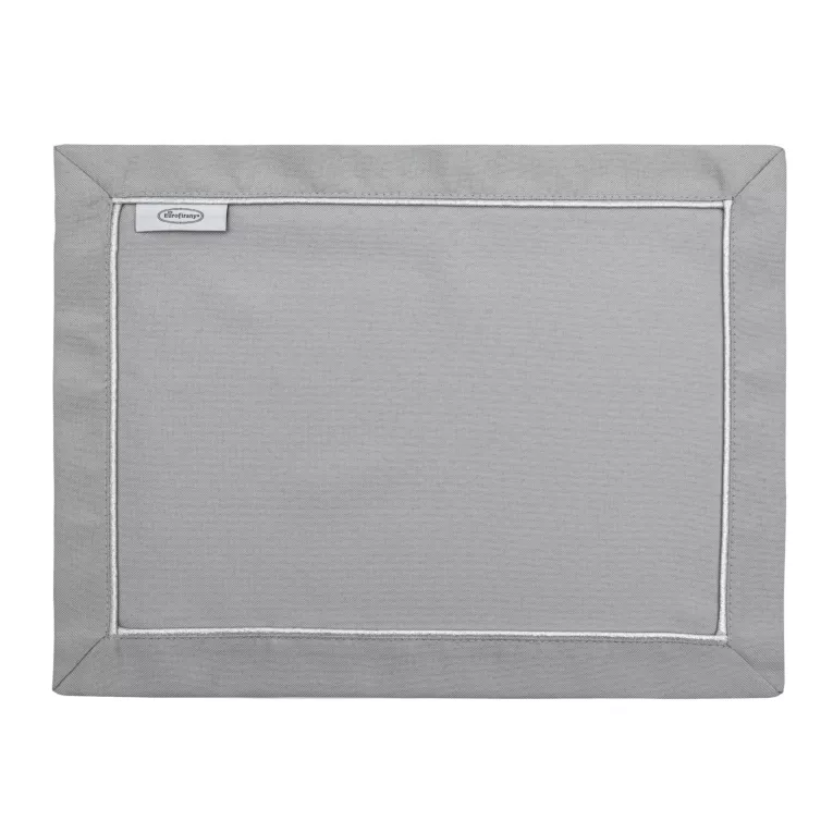 Podkładka na stół srebrna MADELE elegancka z subtelną lamówką Eurofirany