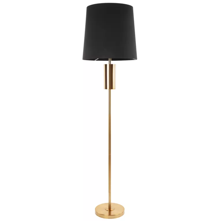 Lampa stojąca do salonu czarna LETI w minimalistycznym stylu Eurofirany