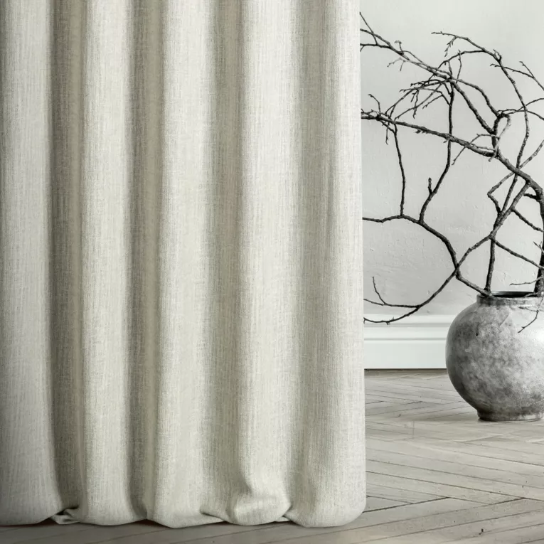 Zasłona szyta na taśmie fala FELICITY naturalna o naturalnym splocie w melanżowych odcieniach