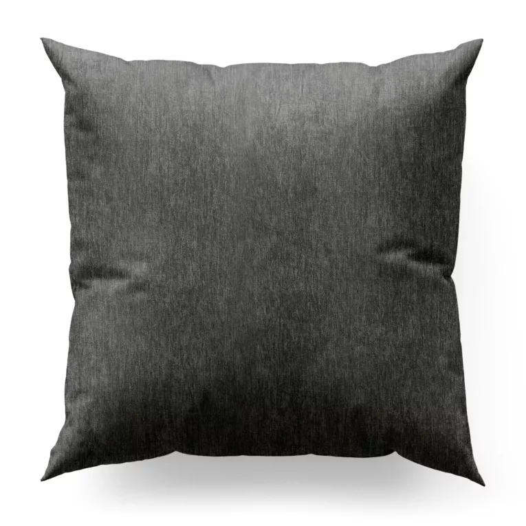 Poszewka na wymiar grafitowa z tkaniny o szenilowej strukturze