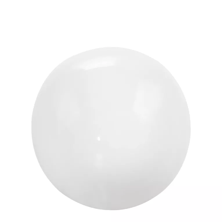 Figurka dekoracyjna MAJA 2 biała kula z ceramiki z połyskiem Eurofirany