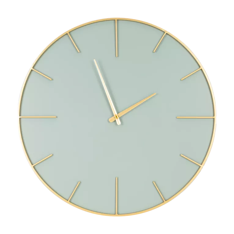 Okrągły zegar ścienny w nowoczesnym stylu Eurofirany