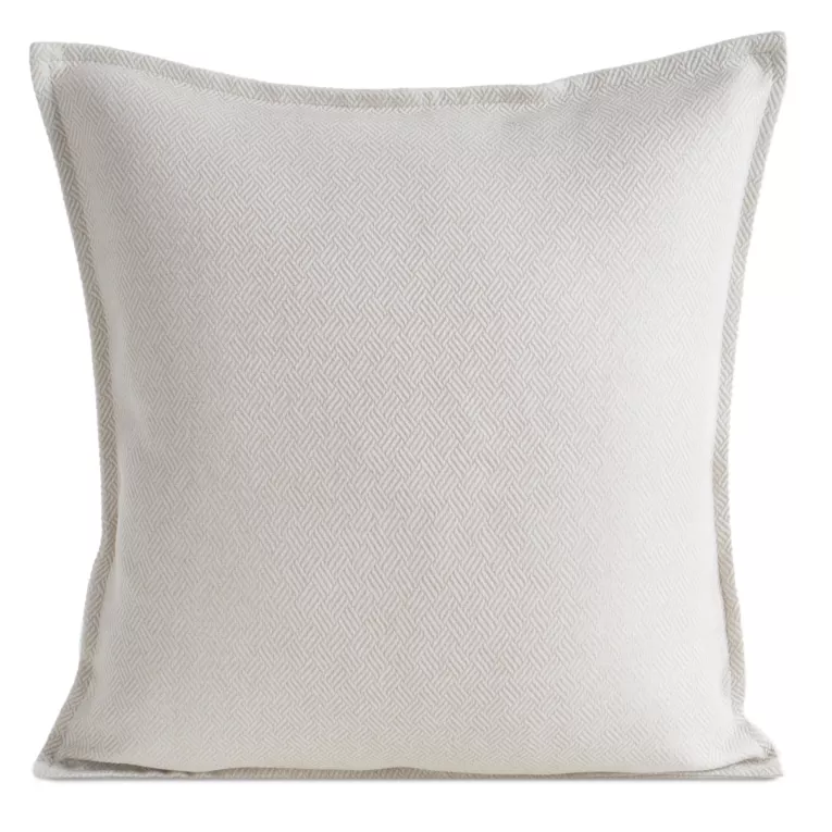 Poszewka na poduszkę 45x45 cm czarna z żakardowej tkaniny z drobnym wzorem LUNA Eurofirany