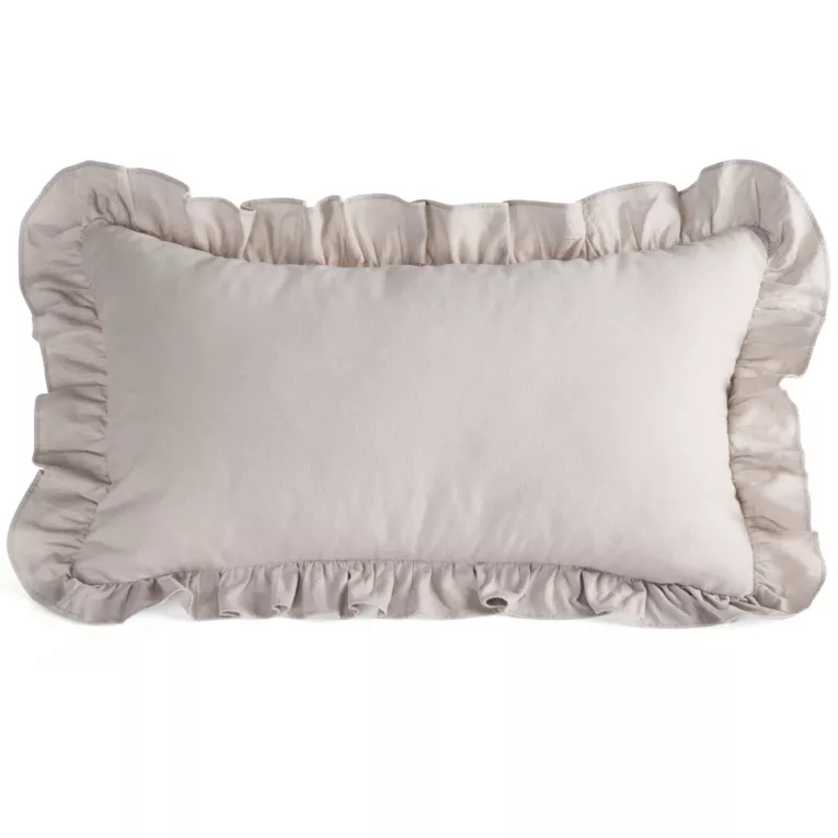 Poszewka na poduszkę 30x50 cm bawełniana z ozdobną falbanką Eurofirany