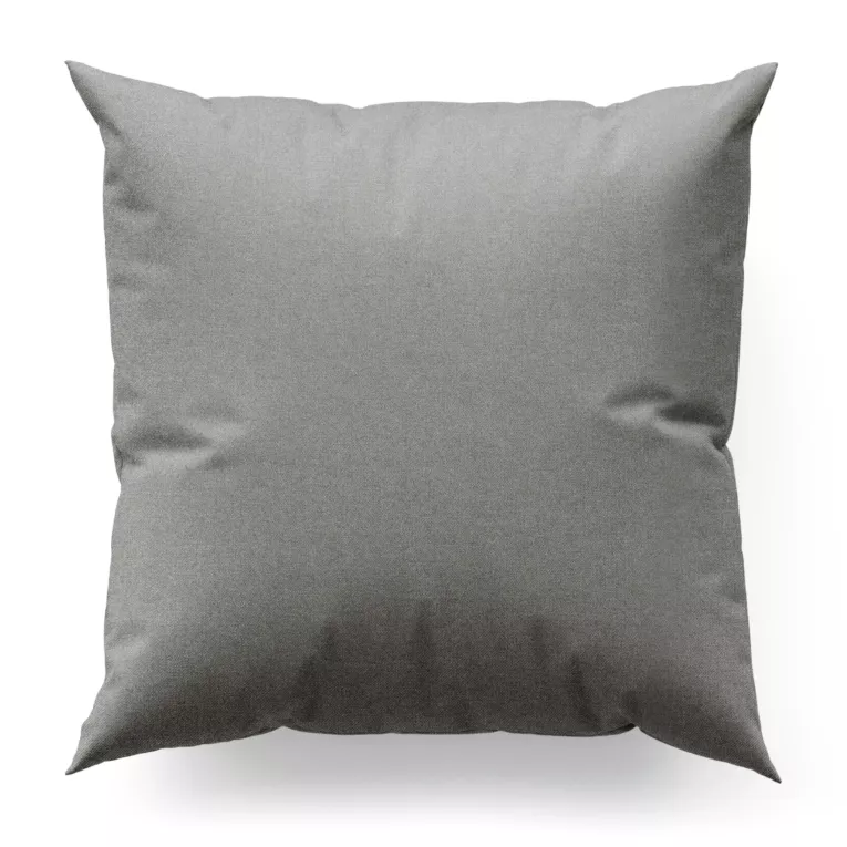 Poszewka na wymiar szara o naturalnym charakterze, z widocznym, ozdobnym splotem