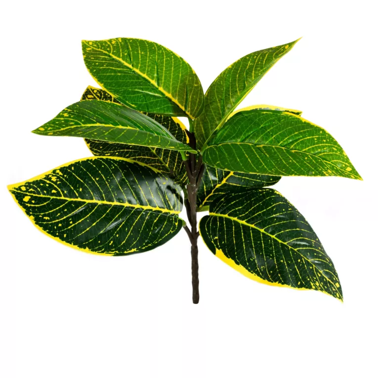 Sztuczne liście dekoracyjne KROTON zielono-żółte Eurofirany