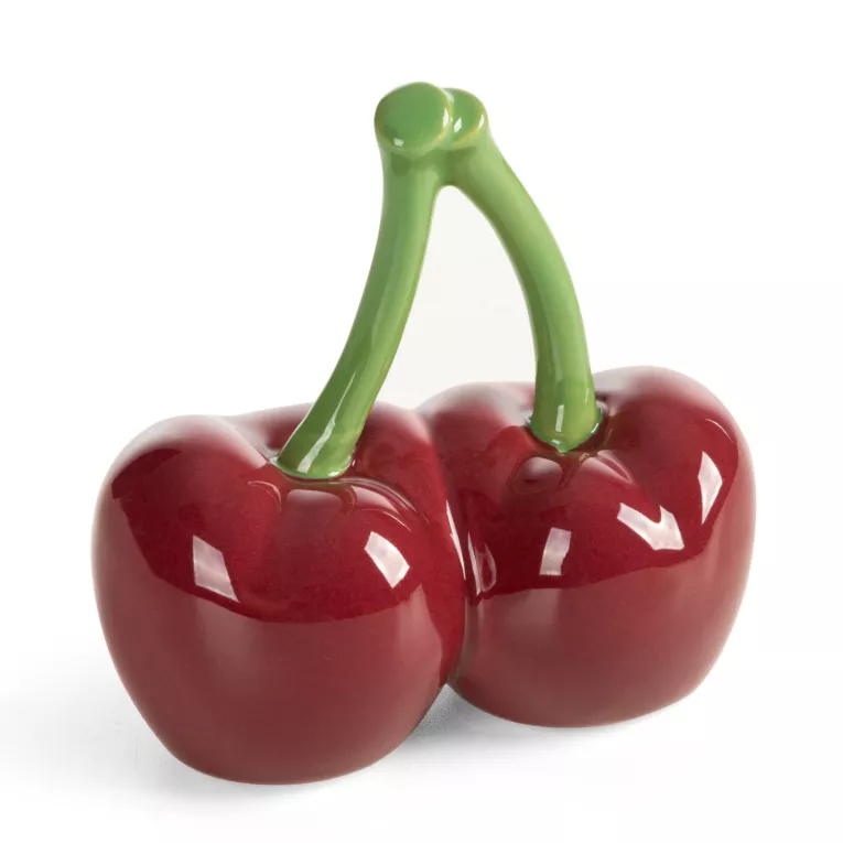 Figurka dekoracyjna czerwono, zielona wiśnia 12x7x12 cm SIMON Eurofirany