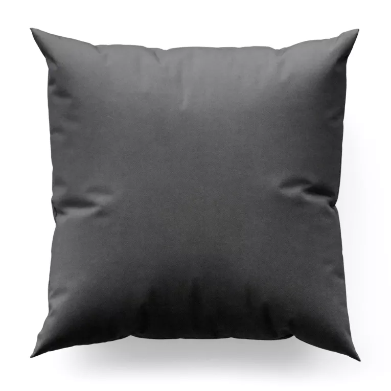 Poszewka szyta grafitowa z miękkiej tkaniny o welurowej strukturze i wyraźnym splocie