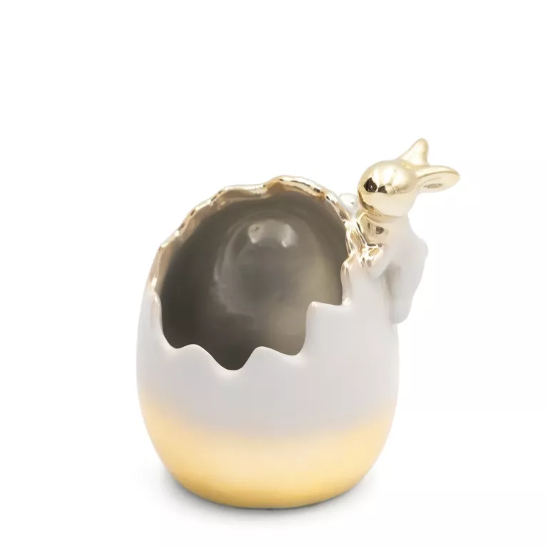 Miseczka dekoracyjna wielkanocna z glinki ceramicznej i efektem ombre Eurofirany