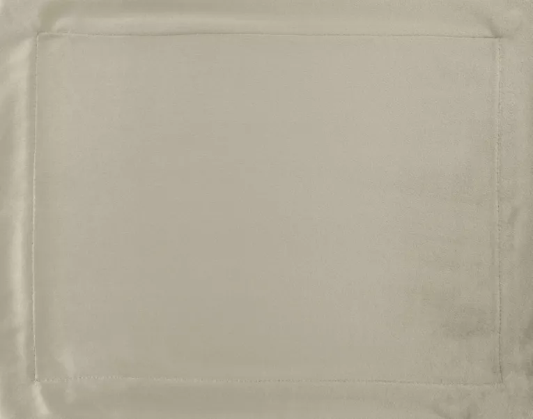 Komplet podkładek 4 szt beżowych 30x40 cm welwetowych MELINDA z ozdobną listwą