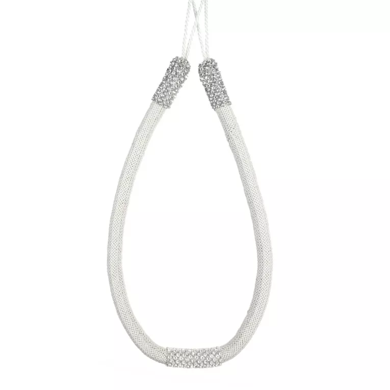 Dekoracyjny sznur do zasłon BLANKA upinacz z kryształkami Eurofirany