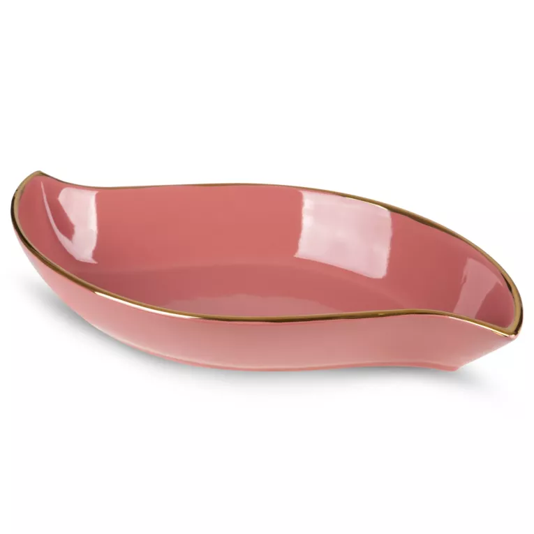 Patera ceramiczna SIBEL ciemnoróżowa gładki i nowoczesny design Eurofirany