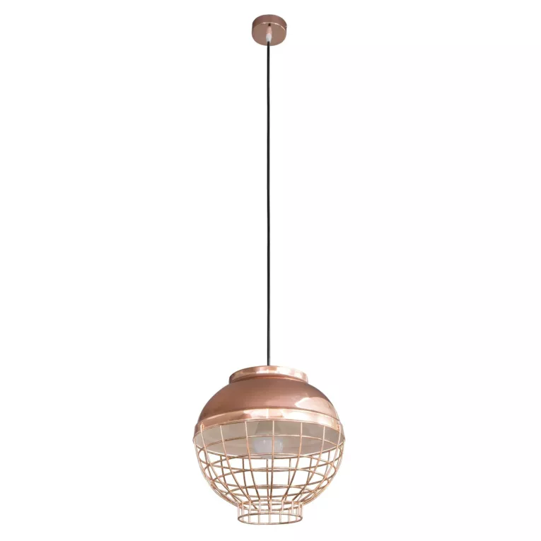 Lampa wisząca do pokoju miedziana LUCY z metalu nowoczesny, oryginalny design Eurofirany