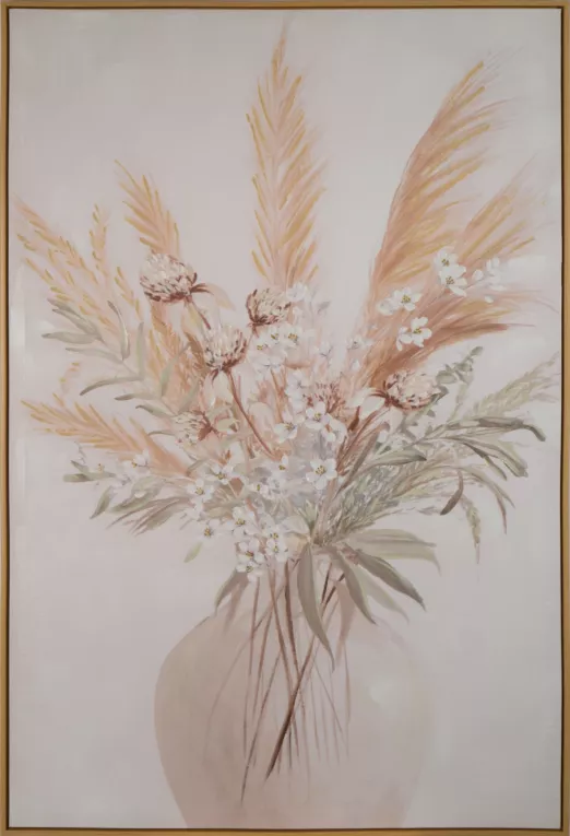 Obraz ręcznie malowany na płótnie  przedstawiający bukiet kwiatów Eurofirany