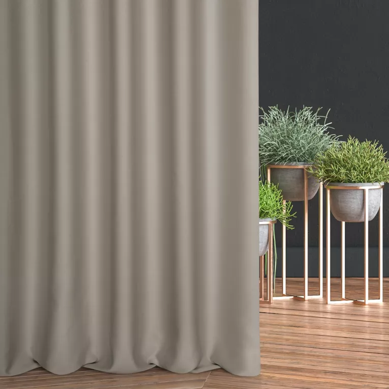 Tkanina zasłonowa zaciemniająca typu dimout półmatowa Eurofirany