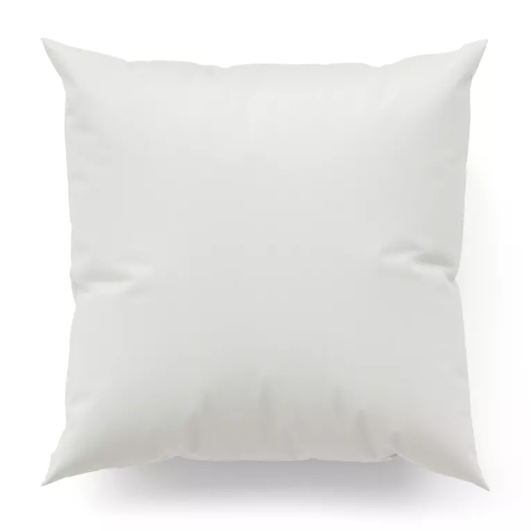 Poszewka szyta biała z szenilowej tkaniny