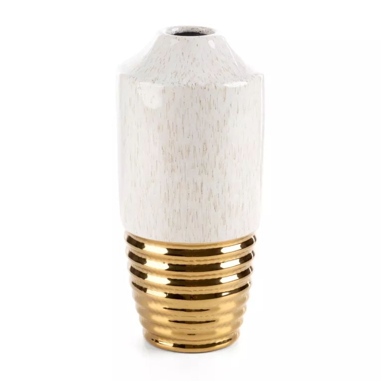 Wazon dekoracyjny ARI ze złotymi akcentami Eurofirany