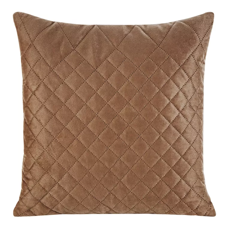 Poszewka na poduszkę 40x40 cm welwetowa pikowana metodą hot press w geometryczny wzór ceglasta LUIZ 3 DESIGN 92 Eurofirany