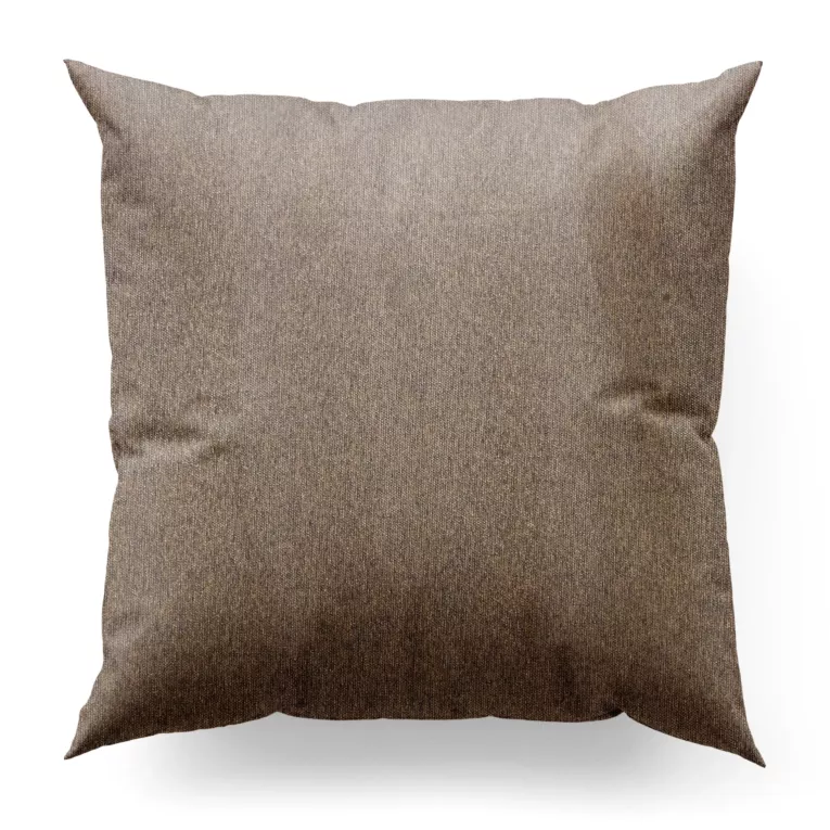 Poszewka szyta ciemnozłoto granatowa z tkaniny z dodatkiem połyskującej nici, z widocznym ozdobnym splotem