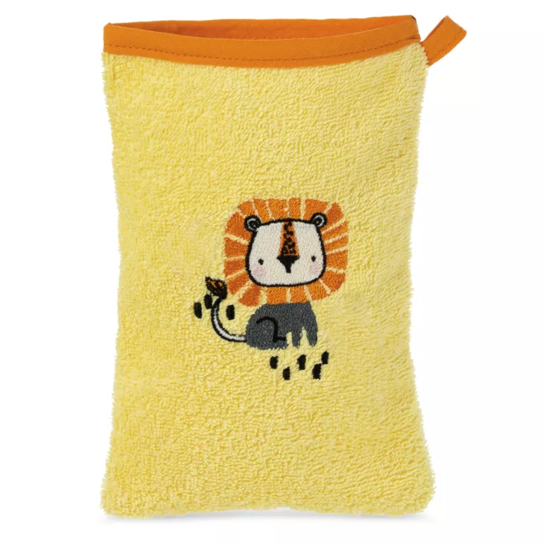 Myjka kąpielowa dziecięca 15x21 cm bawełniany kolor żółty,pomarańczowy 350 g/m2 BABY 69 Eurofirany