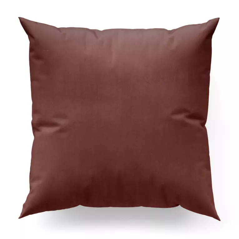 Poszewka szyta ciemnoróżowa z miękkiej tkaniny welwetowej
