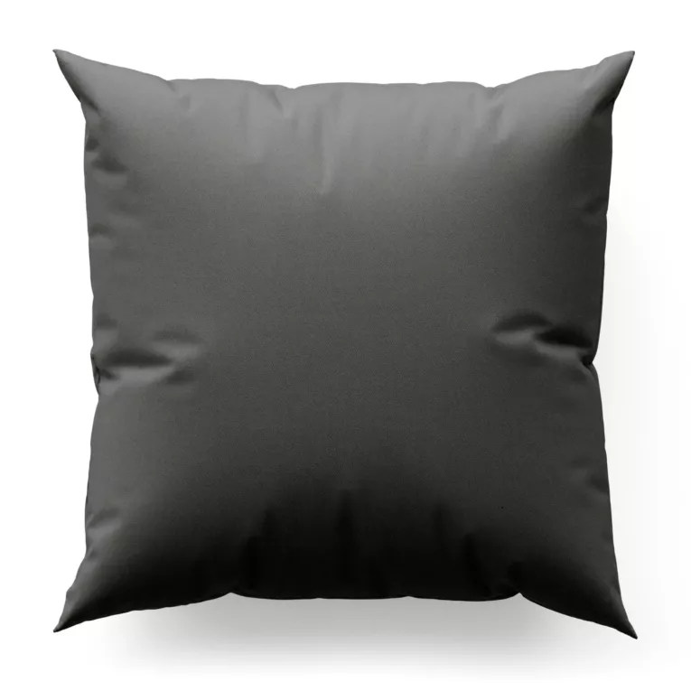 Poszewka szyta ciemnostalowa z gładkiej zaciemniającej tkaniny typu dimout