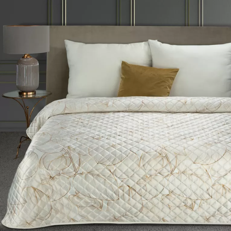 BLANCA 1 narzuta z matowego welwetu pikowana bezszwowo Limited Collection Eurofirany