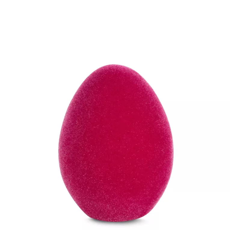 Wielkanocna figurka w kształcie jajka o strukturalnym meszkowym wykończeniu Eurofirany