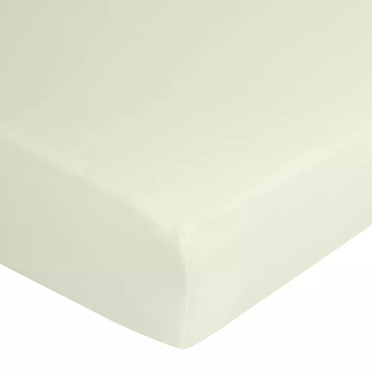Prześcieradło jersey z gumką 220x200 cm z bawełny kolor kremowy 140 g/m2 Eurofirany