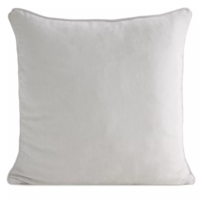 Poszewka na poduszkę 45x45 cm platynowa z szenilowej tkaniny - VANI Eurofirany