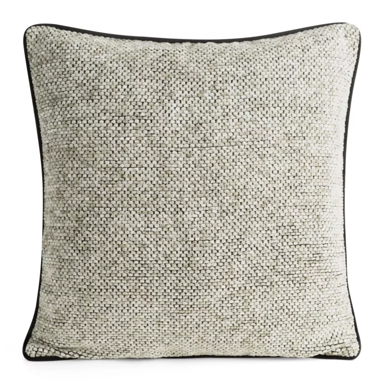 Poszewka na poduszkę 45x45 cm z plecionej szenilowej nici z efektem melanżu beżowa BARI Eurofirany