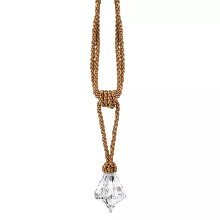 Dekoracyjny sznur do zasłon TONI upinacz z ozdobnym kryształem Eurofirany