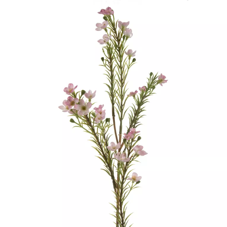 Kwiat sztuczny dekoracyjny WOSKÓWKA jasnoróżowy Eurofirany