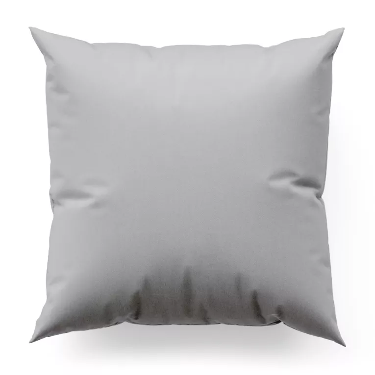 Poszewka szyta JULIETT srebrna z eleganckiej połyskującej tkaniny przetykanej lureksową nicią