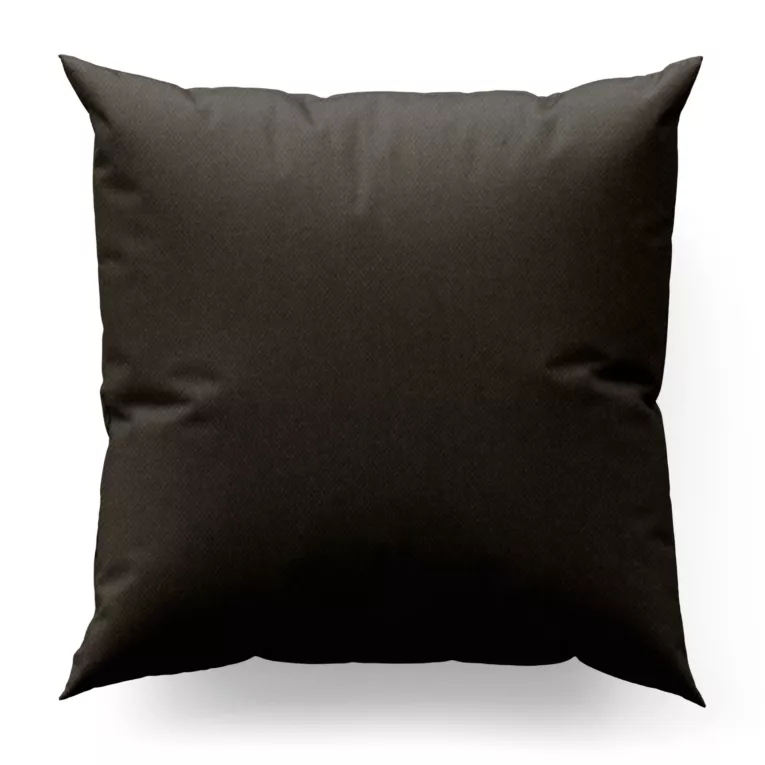 Poszewka szyta ciemnobrązowa z miękkiej tkaniny o welurowej strukturze
