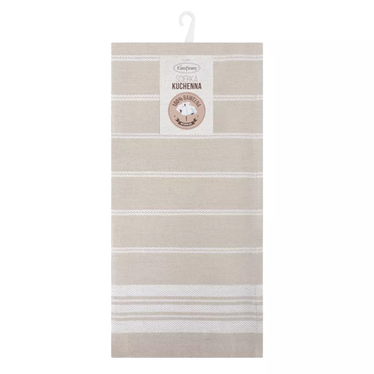 Komplet ściereczek kuchennych 2szt 50x70 cm bawełniany kolor beżowy 200 g/m2 RUBI Eurofirany
