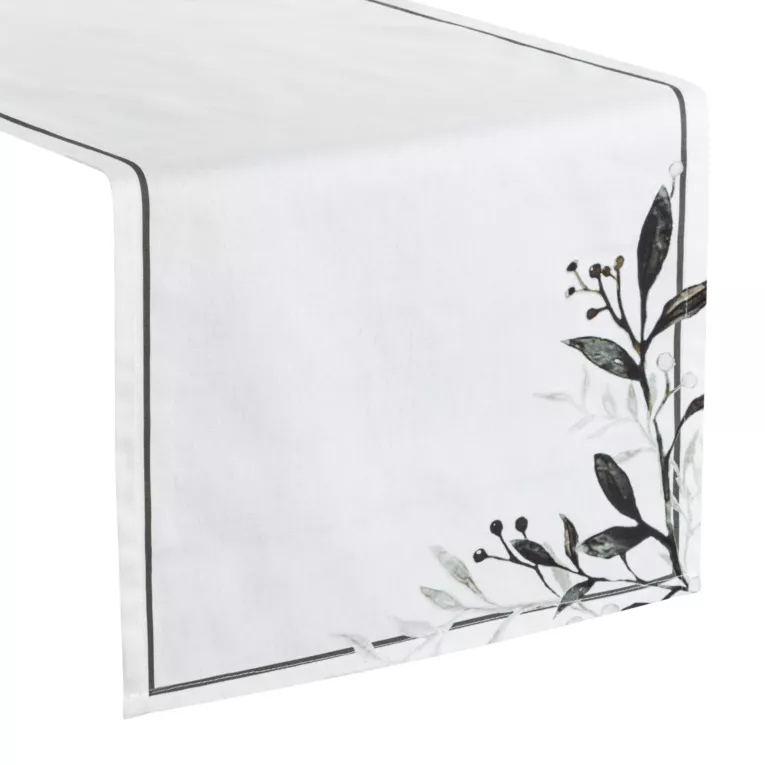 Bieżnik NATU 4 z bawełny z nadrukiem Eurofirany