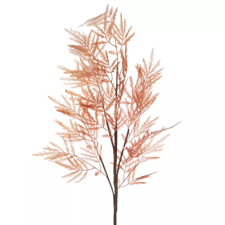 Gałązka dekoracyjna z drobnymi listeczkami pudrowa Eurofirany